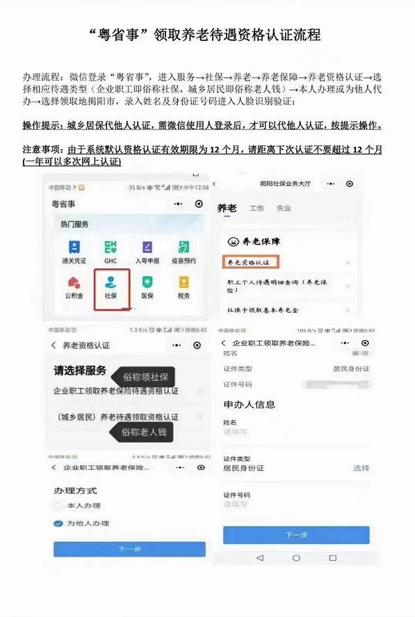 广东省养老年检认证流程详解
